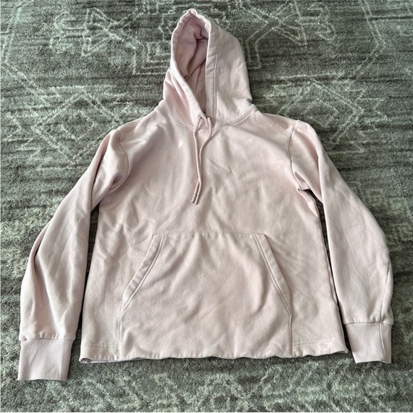 Athleta Retroplush II Hoodie Orchid Pink Pullover Sweatshirt - Picture 4 of 12